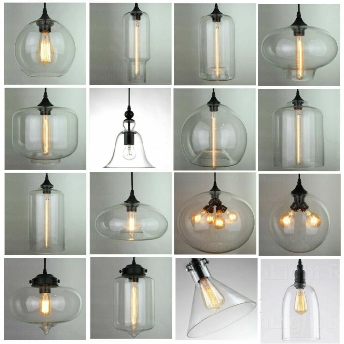 Modern Fashion Industrial Glass Shade Loft Cafe Pendant Light Ceiling Lamp New