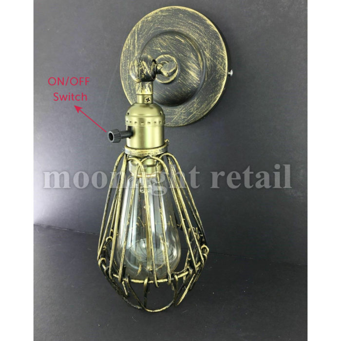 E27 Vintage Industrial Retro Wall Lights Fittings Indoor Sconce iron Metal Lamp - Image 11