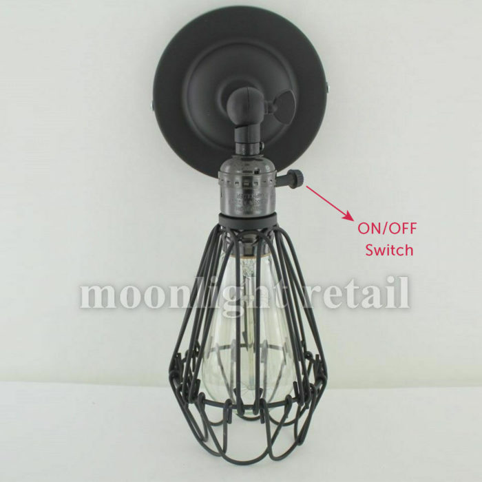 E27 Vintage Industrial Retro Wall Lights Fittings Indoor Sconce iron Metal Lamp - Image 12