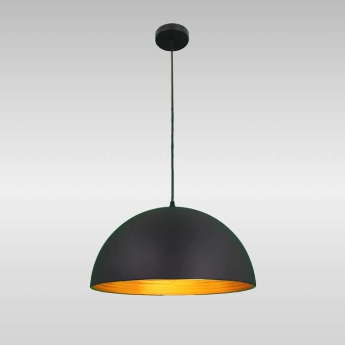 Modern Vintage Industrial Retro Loft Metal Ceiling Lamp Pendant Gold Black Dome