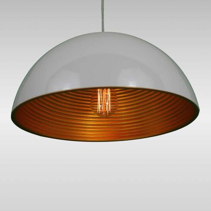 Modern Vintage Industrial Retro Loft Metal Ceiling Lamp Pendant Gold Black Dome - Image 10