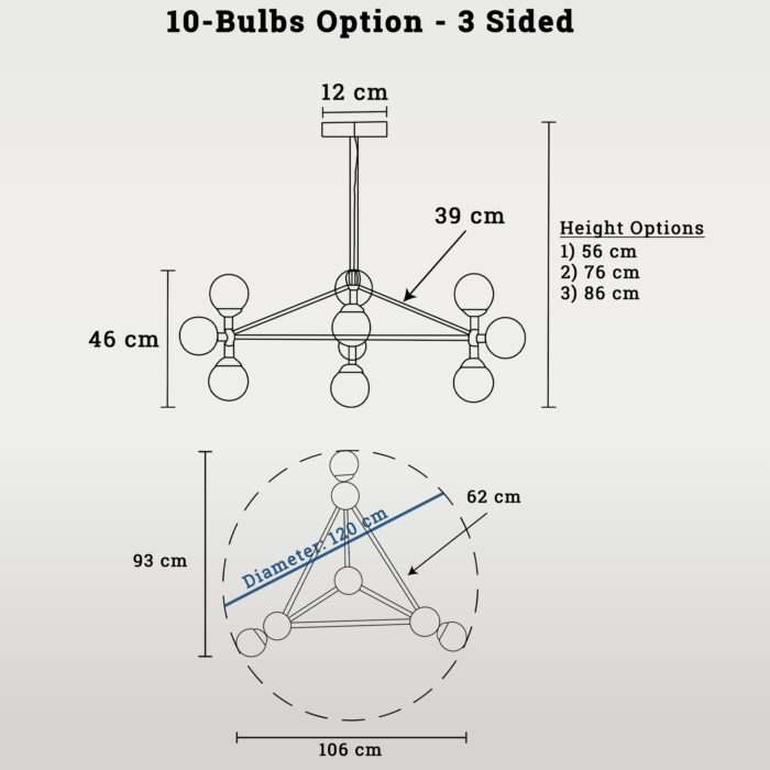 5-10-15 Globe Jason Miller Modo Chandelier Replica Light Lamp Pendant Free Bulbs - Image 12