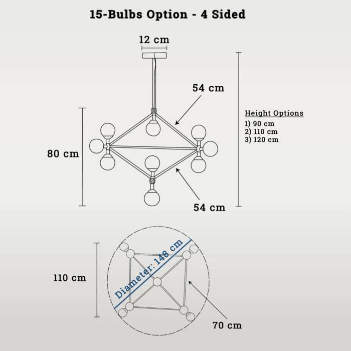 5-10-15 Globe Jason Miller Modo Chandelier Replica Light Lamp Pendant Free Bulbs - Image 11