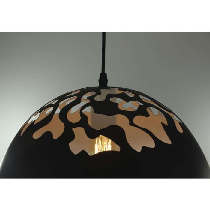 Vintage Industrial Metal Black Cut Out Shade Cafe Loft Pendant Light Lamp Shade - Image 5