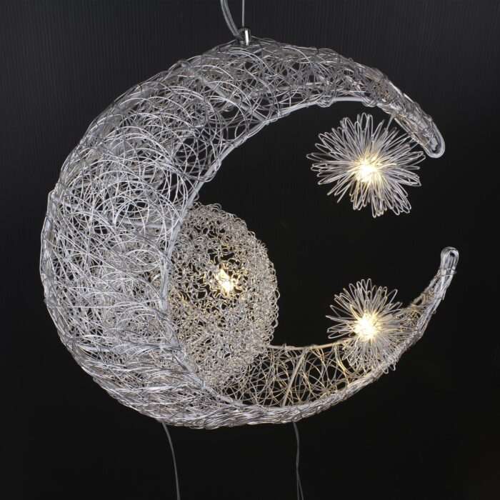 Moon & Star Children Kid Child Bedroom LED Pendant Lamp Chandelier Ceiling Light - Image 4