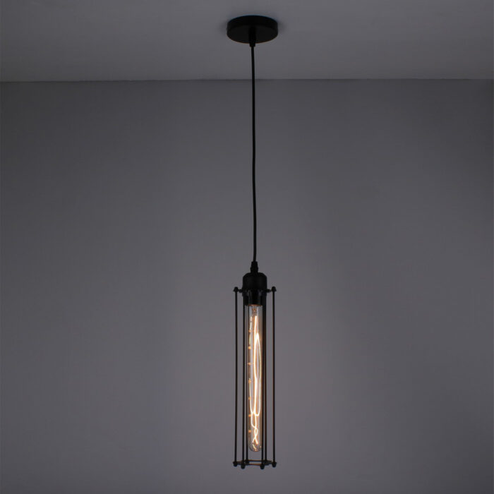 Modern Vintage Industrial Retro Loft Long Cage Corridor Ceiling Pendant Light - Image 11