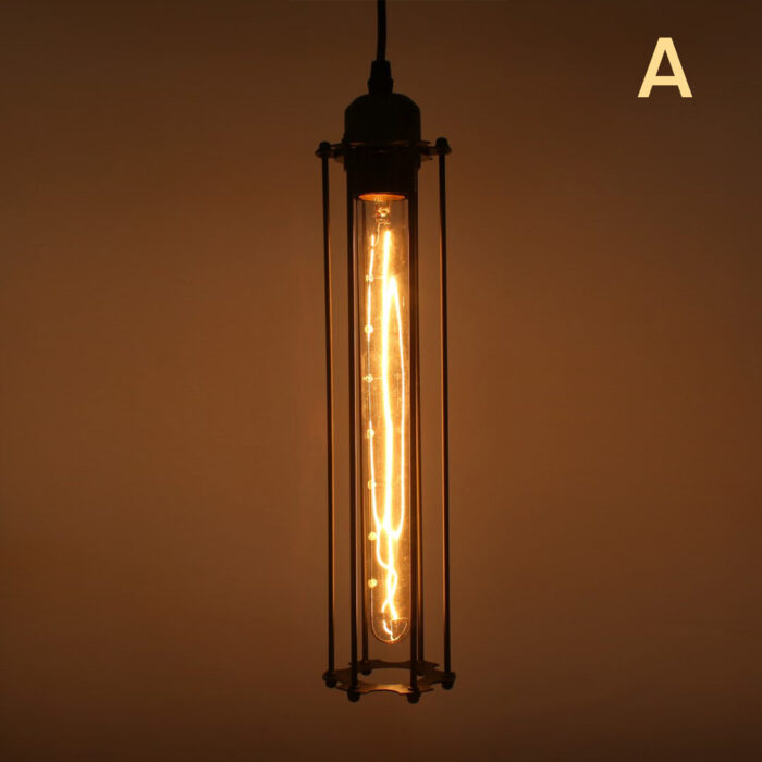 Modern Vintage Industrial Retro Loft Long Cage Corridor Ceiling Pendant Light - Image 3