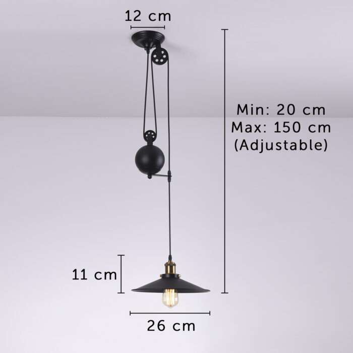 Pendant Pulley Light Industrial Vintage Ceiling Single Double Triple Island Lamp - Image 8