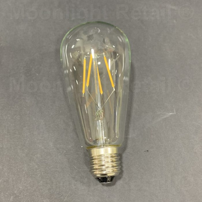 Vintage Retro Edison E27 4W 8W Screw LED Filament Light Bulb ST64 Warm White - Image 2