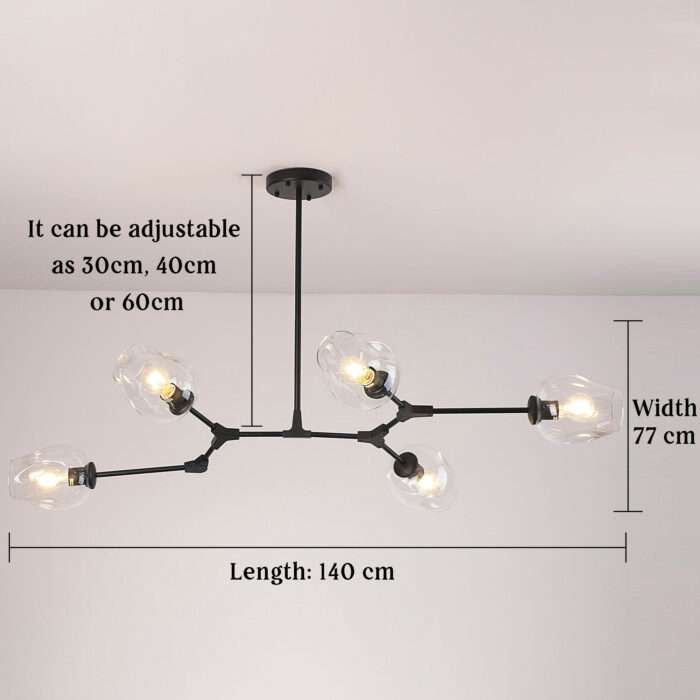 Nordic Branching Bubble Lights Glass Pendant Light Chandeliers Lamp - Image 7