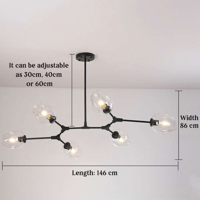 Nordic Branching Bubble Lights Glass Pendant Light Chandeliers Lamp - Image 8