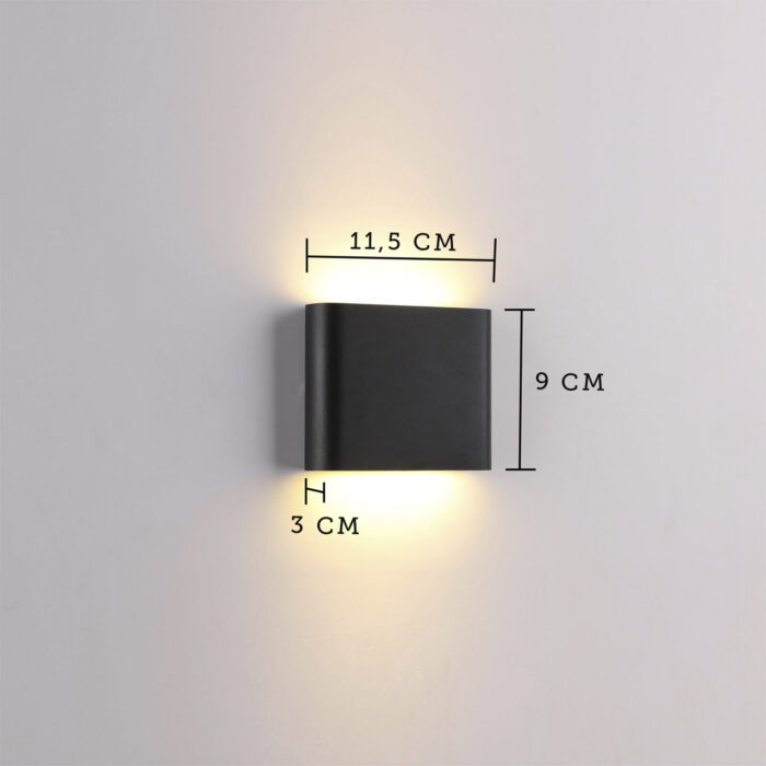 Led Wall Sconce Light 6W 12W Up Down Black White Outdoor Indoor Waterproof IP65 - Image 10