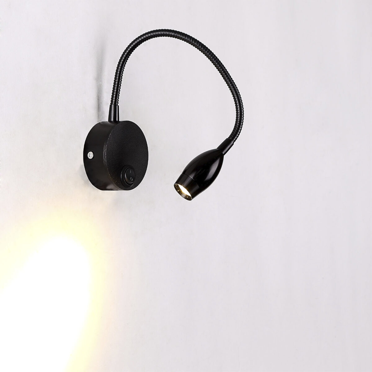 Black, Chrome, Led Wall Light with ON/OFF Switch, Wall Sconce ...