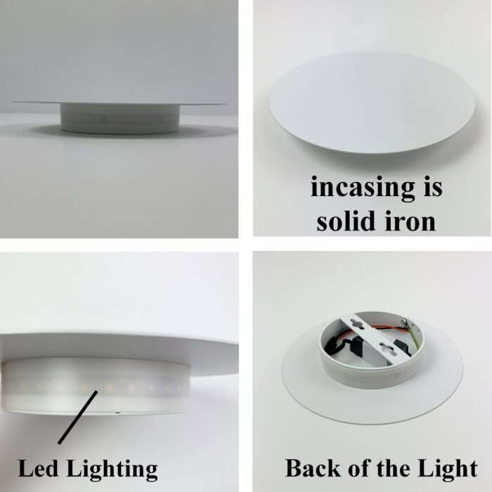 Modern White Metal Circle Round Led Wall Light 4W / 7W / 10W - Image 2