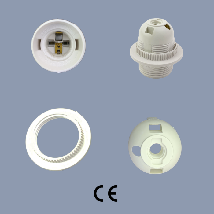 Edison Screw ES E27 M10 Light Bulb Lamp Holder Pendant Socket Lampshade Collar