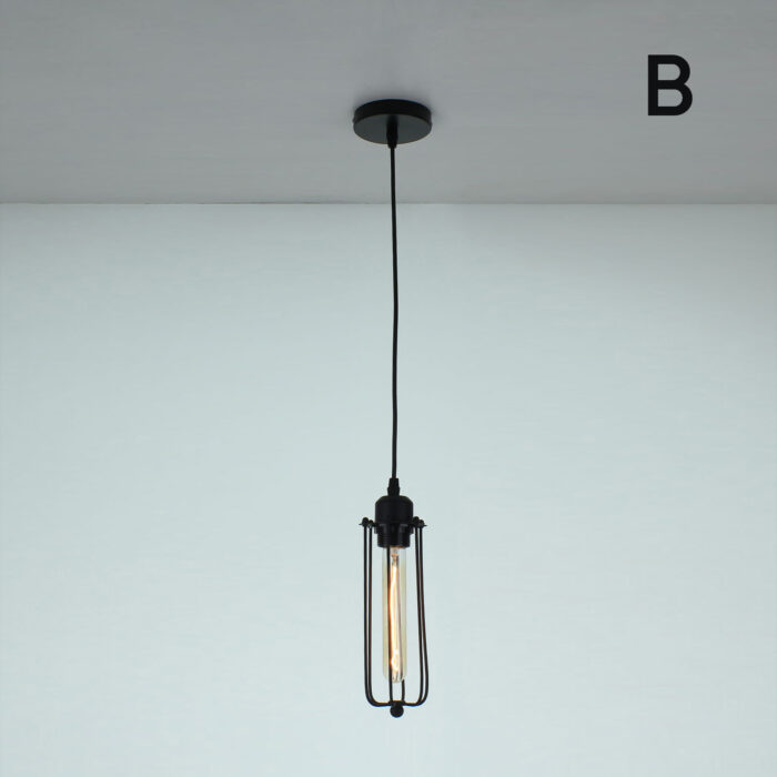 Modern Vintage Industrial Retro Loft Long Cage Corridor Ceiling Pendant Light - Image 7