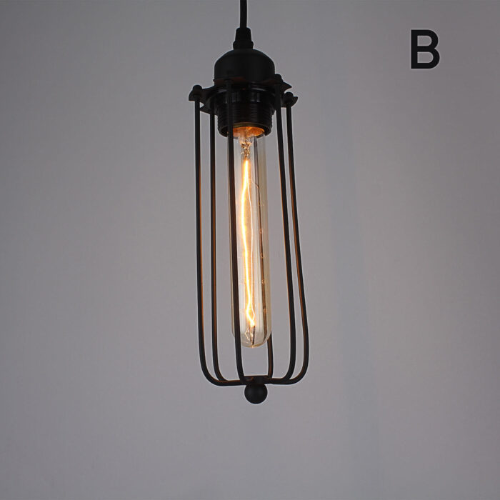 Modern Vintage Industrial Retro Loft Long Cage Corridor Ceiling Pendant Light - Image 6