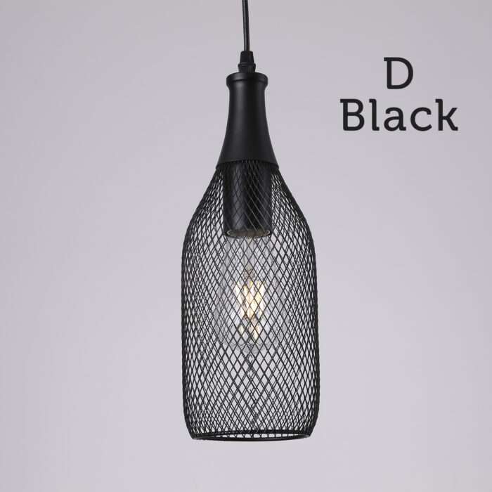 Hanging Ceiling Light Fitting Mesh Shades Pendant Living Room Light LED Bulb A+ - Image 10