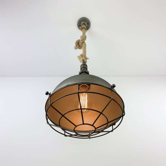 Industrial Pendant Lamp Retro Vintage Edison Rope Shade Ceiling Light