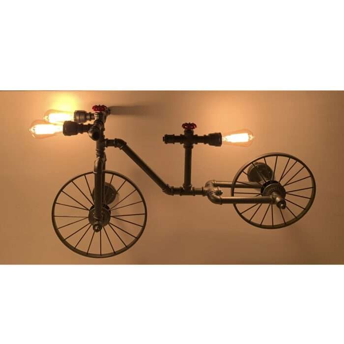 Retro Industrial Antique Giant Bike Water Pipe Wall Light Creative Cafe Restaurant - Image 9