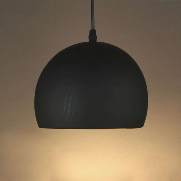 Modern 3 Way Ceiling Pendant Cluster Light Fitting Lights Black Gold Dome - Image 6