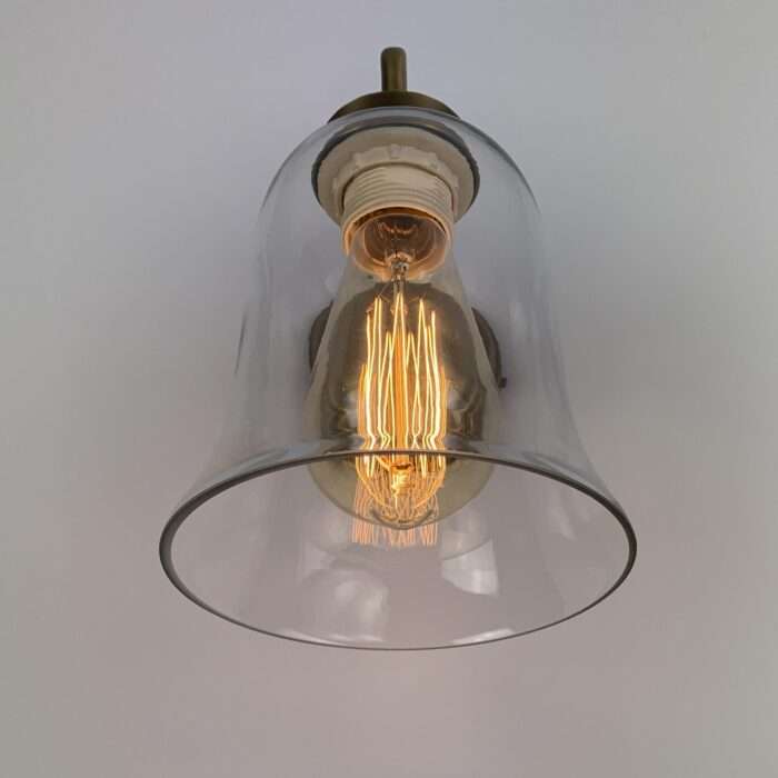 Industrial Vintage Wall Lamp Sconce Antique Brass Copper Glass Wall Light - Image 4