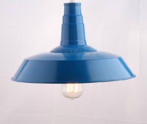 Retro Metal Pendant Ceiling Light Black,White,Red,Blue,Green - Image 9