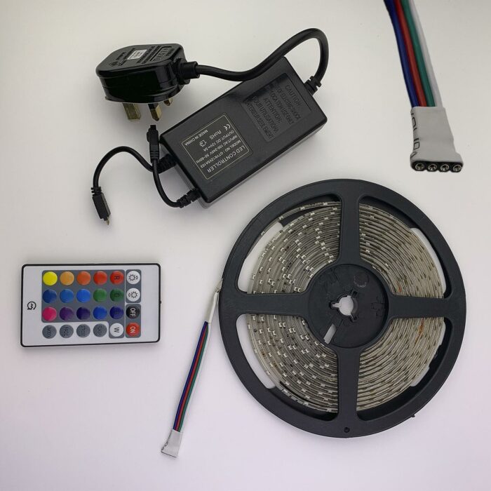 RGB LED STRIP LIGHTS COLOUR CHANGING FLEXBILE TAPE LIGHTING SMD DC12V - Image 3