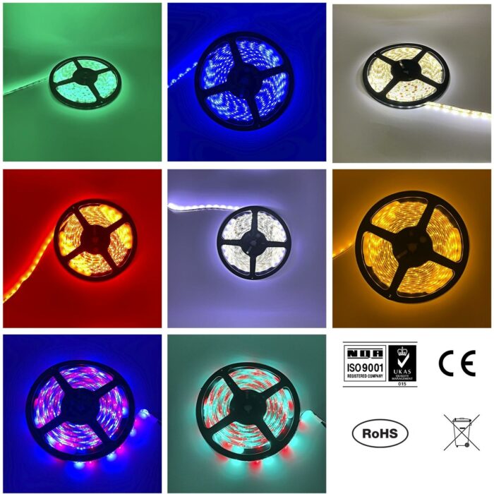 RGB LED STRIP LIGHTS COLOUR CHANGING FLEXBILE TAPE LIGHTING SMD DC12V