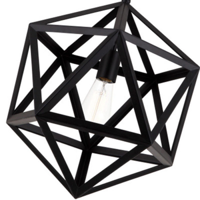 Modern Vintage Industrial Edison Light Diamond Cage Retro Loft Ceiling Pendant - Image 4