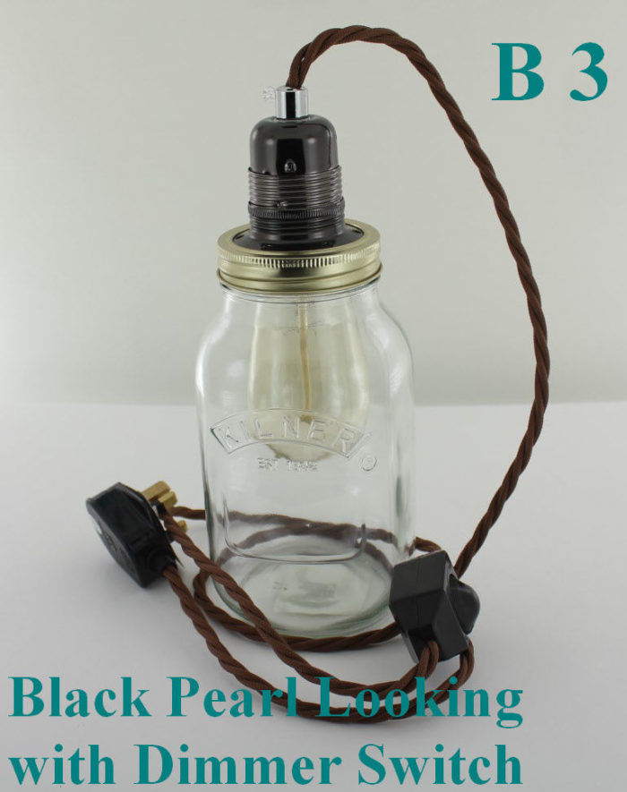 Edison Bulb Vintage Industrial Pendant Light Mason Kilner Jam Jar Rustic Lamp - Image 7