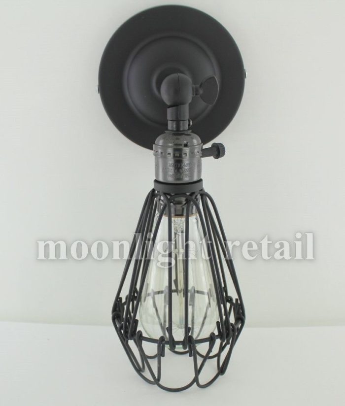 E27 Vintage Industrial Retro Wall Lights Fittings Indoor Sconce iron Metal Lamp - Image 7