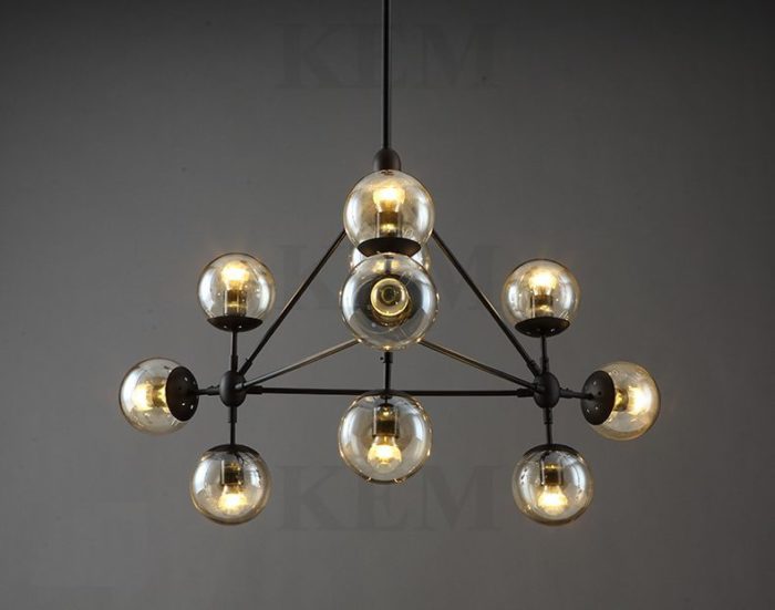 5-10-15 Globe Jason Miller Modo Chandelier Replica Light Lamp Pendant Free Bulbs - Image 3