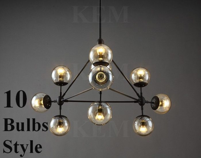 5-10-15 Globe Jason Miller Modo Chandelier Replica Light Lamp Pendant Free Bulbs - Image 9