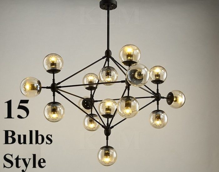 5-10-15 Globe Jason Miller Modo Chandelier Replica Light Lamp Pendant Free Bulbs - Image 10