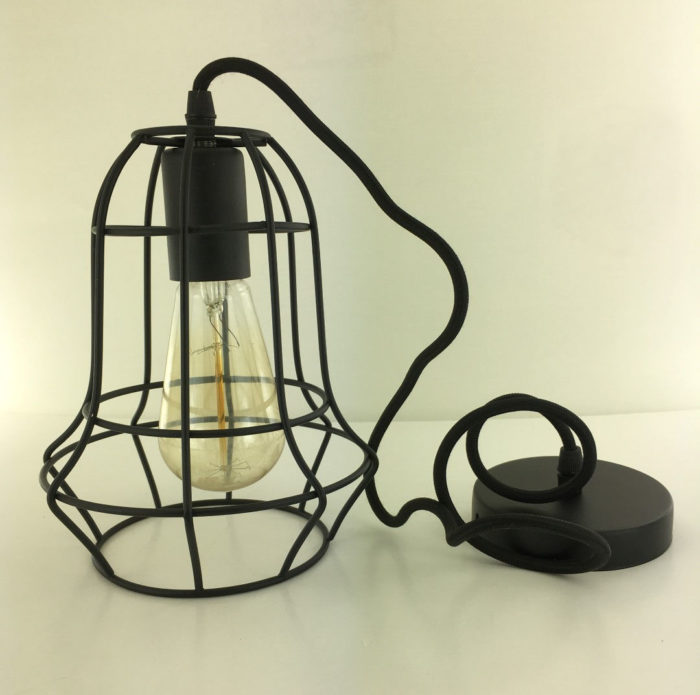 Vintage Industrial Metal Cage Black Cafe Loft Bar Pendant Light Lamp Shade - Image 6