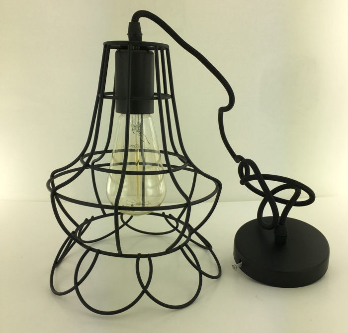 Vintage Industrial Metal Cage Black Cafe Loft Bar Pendant Light Lamp Shade - Image 7