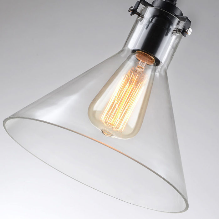 NEW MODERN VINTAGE INDUSTRIAL RETRO LOFT GLASS CEILING LAMP SHADE PENDANT LIGHT