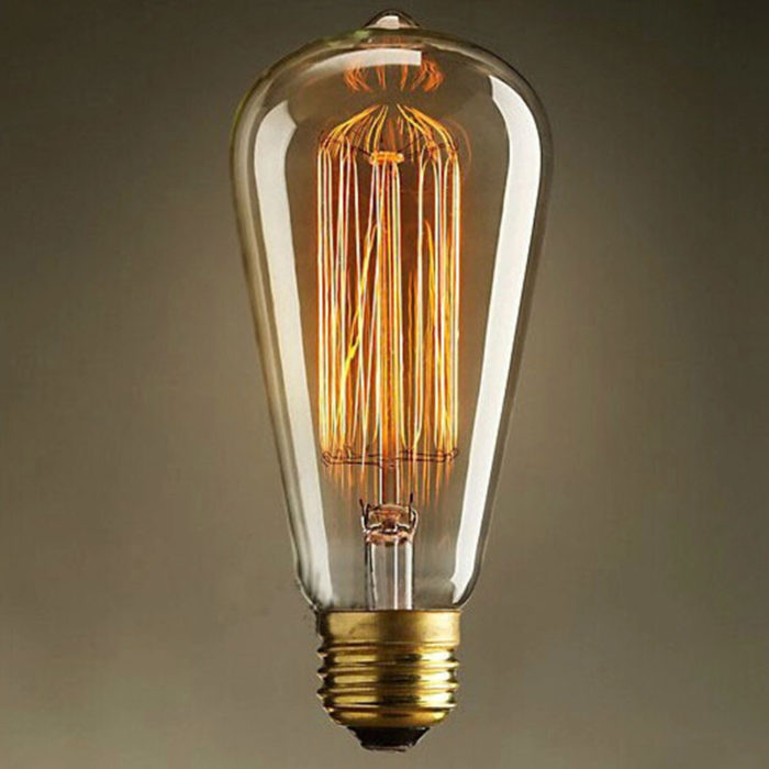 5 pcs Vintage Squirrel Cage Antique Style Filament Bulbs Edison Industrial Retro