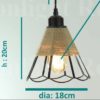 Modern 3 Way Ceiling Pendant Cluster Light Fitting Lights Black Cage Style - Image 9