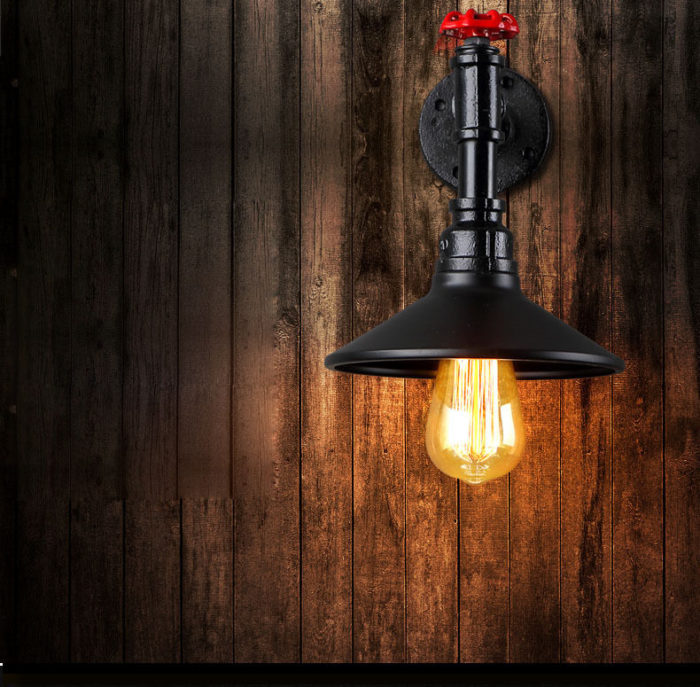 Modern Loft Metal Vintage Industrial Rustic Sconce Wall Light Lamp Single,Double - Image 3